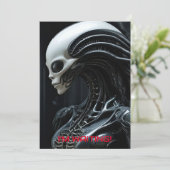 Ruimte buitenaards profiel kaart (Staand voorkant)