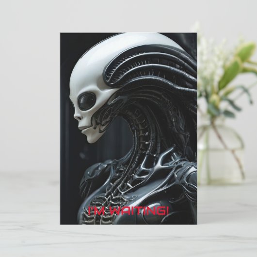 Ruimte buitenaards profiel kaart (Staand voorkant)