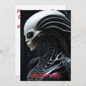 Ruimte buitenaards profiel kaart (Voorkant / Achterkant)