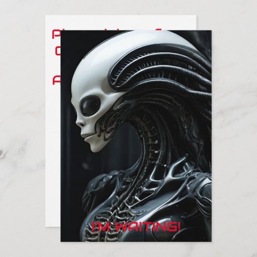 Ruimte buitenaards profiel kaart (Voorkant / Achterkant)