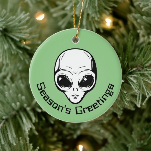 Ruimte buitenaards wezen keramisch ornament (Boom)
