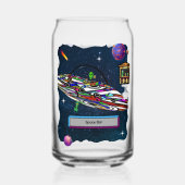 Ruimte buitenaardse drink bar ufo blikvorm glas (Voorkant)
