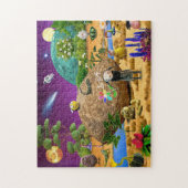 Ruimte buitenaardse legpuzzel planeet kinder jonge (Verticaal)