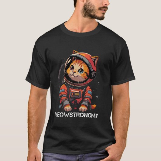Ruimte Cadeaus Kat Moeder Kat Vader Mannen Vrouwen T-shirt (Voorkant)