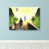 ruimte canvas afdruk (Insitu (Houten vloer))