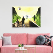 ruimte canvas afdruk (Insitu (Woonkamer))