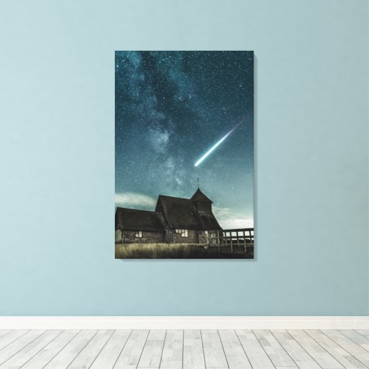 ruimte canvas afdruk (Insitu (Houten vloer))
