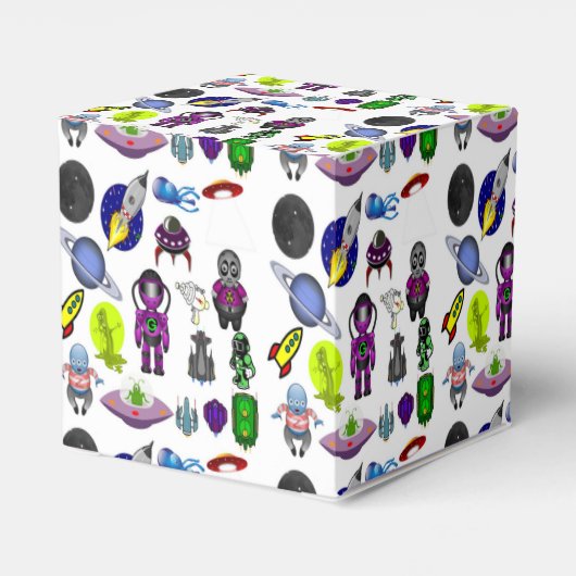 Ruimte-Cartoon Bedankdoosjes (Achterkant)