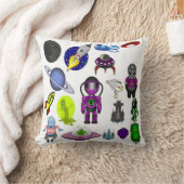 Ruimte-Cartoon Kussen (Deken)