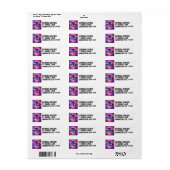 RUIMTE CAT SUNGLASSEN RETURN ADRESETIKETTEN ETIKET (Full Sheet)