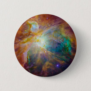Ruimte - Chaos in Orion Ronde Button 5,7 Cm