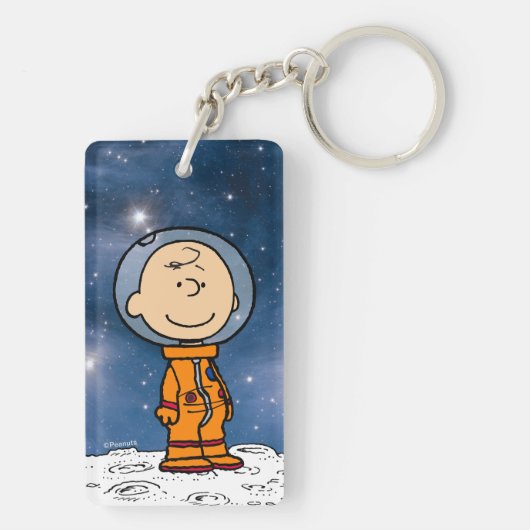 RUIMTE | Charlie Brown Astronaut Sleutelhanger (achterkant)
