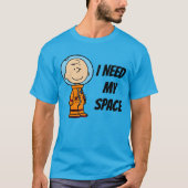 RUIMTE | Charlie Brown Astronaut T-shirt (Voorkant)