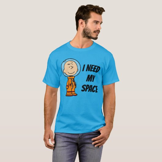 RUIMTE | Charlie Brown Astronaut T-shirt (Voorkant volledig)
