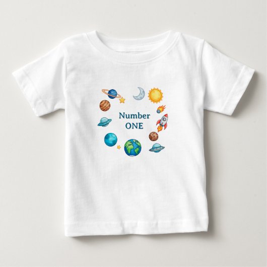 Ruimte Cirkel Clipart Set Met Planeten, Maan, Zon, (Voorkant)