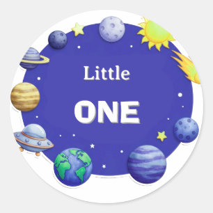 Ruimte Cirkel Clipart Set Ronde Sticker