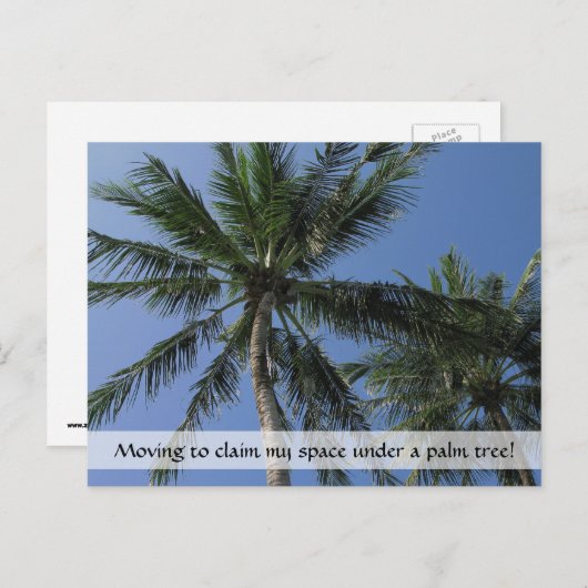 Ruimte claimen in het paradijs op Briefkaart (Voorkant / Achterkant)