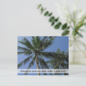 Ruimte claimen in het paradijs op Briefkaart (Staand voorkant)