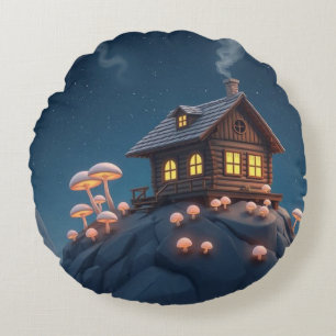 Ruimte Cottagecore Kussen met Paddenstoelen   Cozy