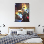 Ruimte Cowboy Canvas Afdruk (Insitu (Slaapkamer))