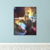 Ruimte Cowboy Canvas Afdruk (Insitu (Houten vloer))