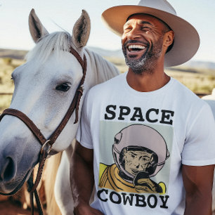 RUIMTE COWBOY HERREN FUNNY vintage T-SHIRTS