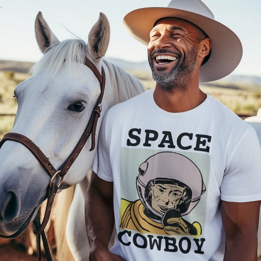 RUIMTE COWBOY HERREN FUNNY vintage T-SHIRTS