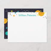 Ruimte Dank u Notitiekaartje (Voorkant / Achterkant)