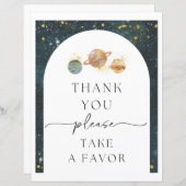 Ruimte Dankuwel Onderteken | Ruimtevaartsstaal (Voorkant / Achterkant)