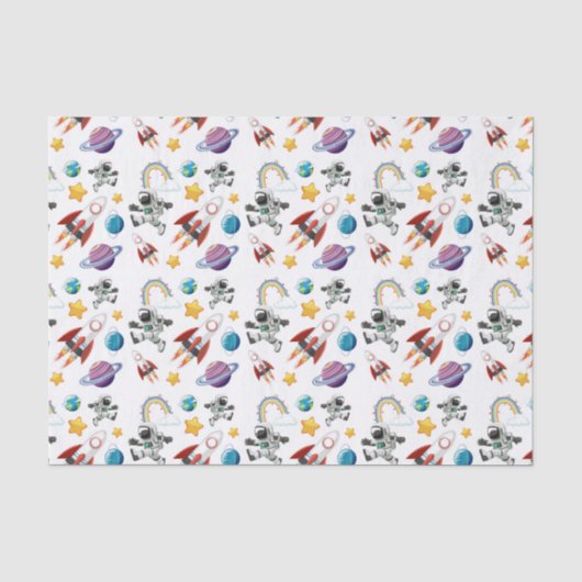 Ruimte Decoupage Tissuepapier (Voorkant)