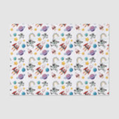 Ruimte Decoupage Tissuepapier, Astronaut Tissuepapier (Voorkant)