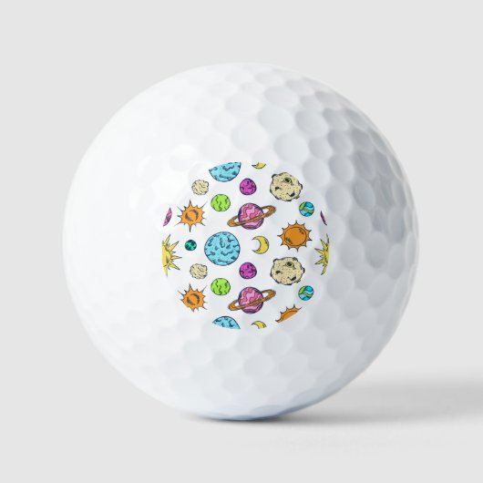 Ruimte doedels kosmische achtergrond golfballen (Voorkant)