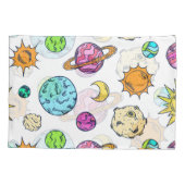 Ruimte doedels kosmische achtergrond kussensloop (Achterkant)