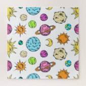 Ruimte doedels kosmische achtergrond legpuzzel (Verticaal)