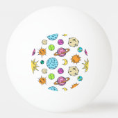 Ruimte doedels kosmische achtergrond pingpongbal (Voorkant)