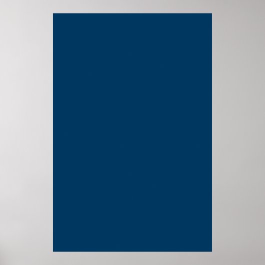 Ruimte donkerdere marineblauw Solid Trend Color Ac Poster (Voorkant)