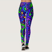 Ruimte Doodle #2 Leggings (Achterkant)