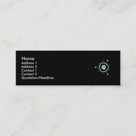 Ruimte-driehoeksprofiel Mini Visitekaartje (Voorkant)