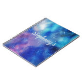 Ruimte droomt abstracte fantasie notitieboek (Linkerzijde)