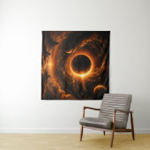 Ruimte-eclips wanddecoratie, apocalyptische planee wandkleed (In Situ (horizontaal))