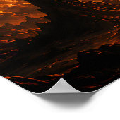 Ruimte-eclips-wandkunst, apocalyptische planeetpri poster (Hoek)