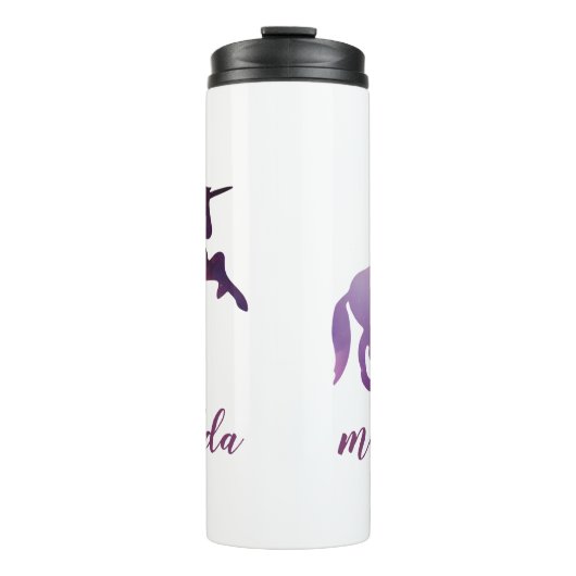 Ruimte eenhoorn kleurrijk sterrenstelsel thermosbeker (Voorkant)