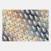 Ruimte eerste reis rond de zon verjaardag raket inpakpapier vel (Voorkant 2)