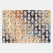 Ruimte eerste reis rond de zon verjaardag wikkelen inpakpapier vel (Voorkant 3)