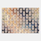 Ruimte eerste reis rond de zon verjaardag wikkelen inpakpapier vel (Voorkant 2)