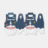 Ruimte eerste reis rond de zon verjaardagsfeestje bedankdoosjes (Uitgevouwen)