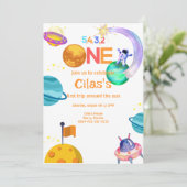 Ruimte Eerste Verjaardag, Eerste reis rond de zoon Kaart (Staand voorkant)