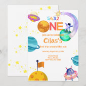 Ruimte Eerste Verjaardag, Eerste reis rond de zoon Kaart (Voorkant / Achterkant)