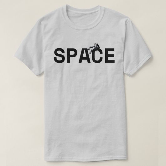 Ruimte en astronaut t-shirt (Design voorkant)