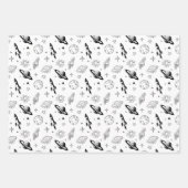 Ruimte en Planet Galaxy Inpakpapier Vel (Voorkant 2)